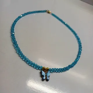 گردنبند پروانه آبی