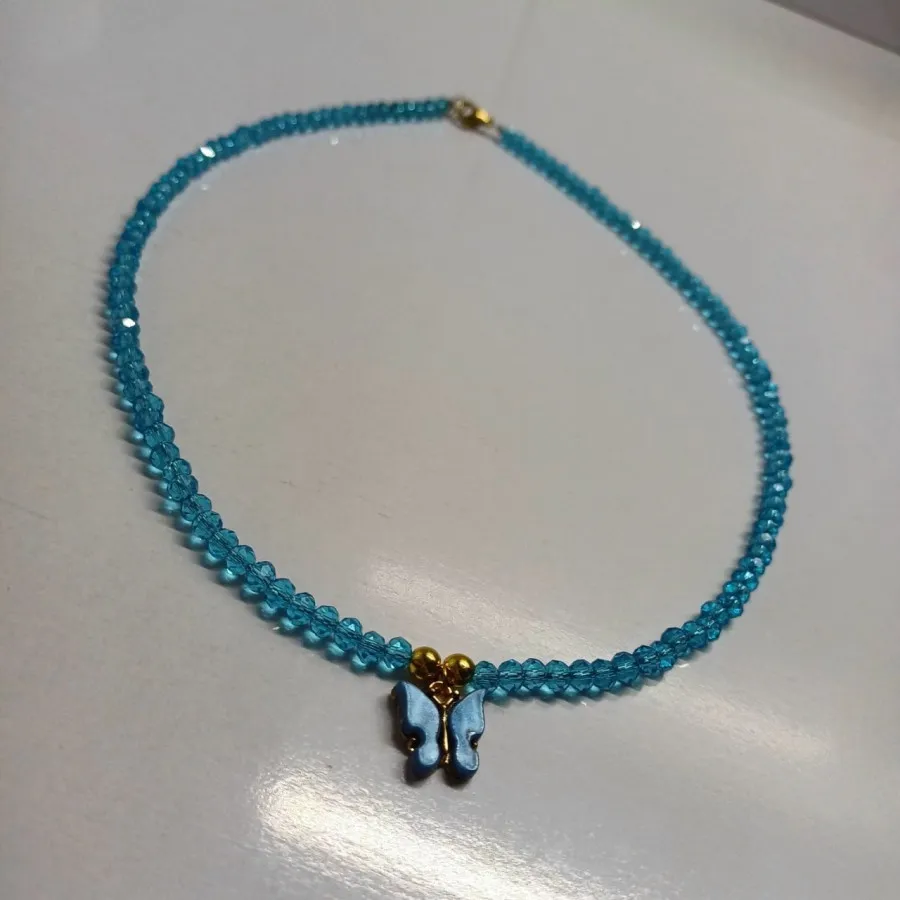 گردنبند پروانه آبی