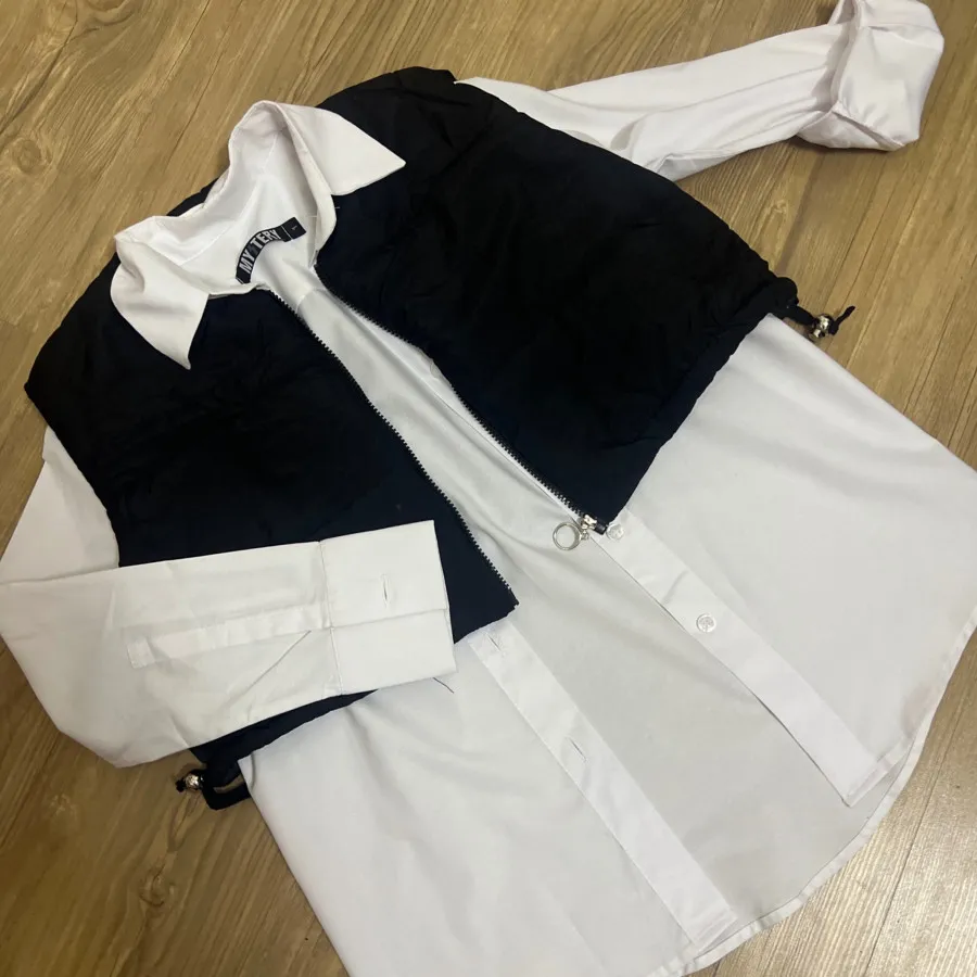 دوتکه شومیز و جلیقه