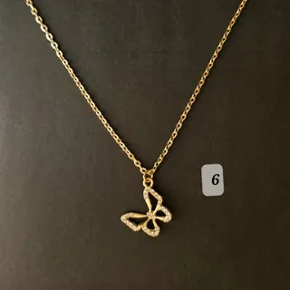 گردنبند پروانه ای طلایی