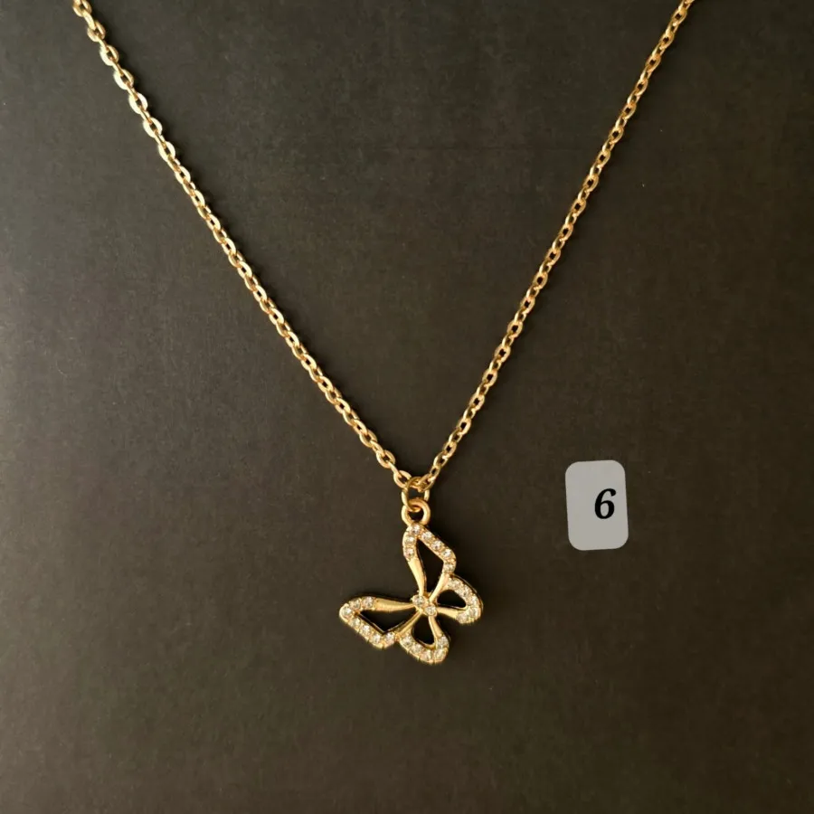 گردنبند پروانه ای طلایی