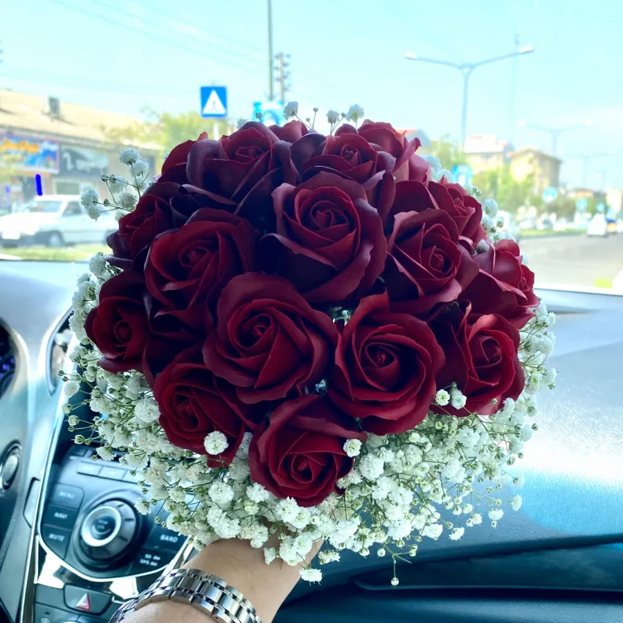 گل رز صابونی