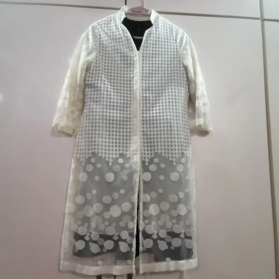 مانتو دانتل کرمی رنگ