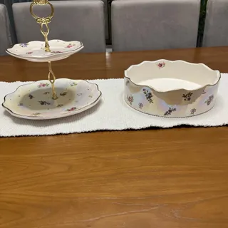 دو تیکه ظرف پذیرایی
