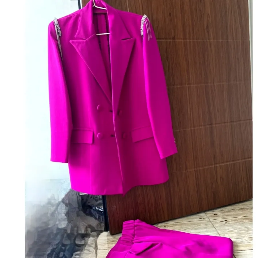 کت شلوار ارغوانی