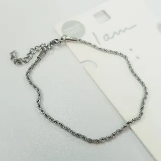 دستبند استیل طنابی ظریف