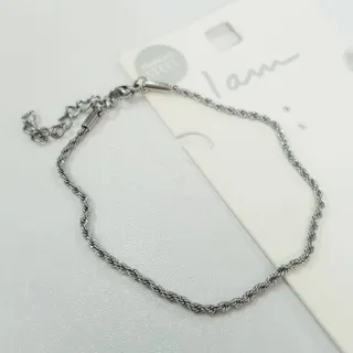 دستبند زنجیر طنابی استیل