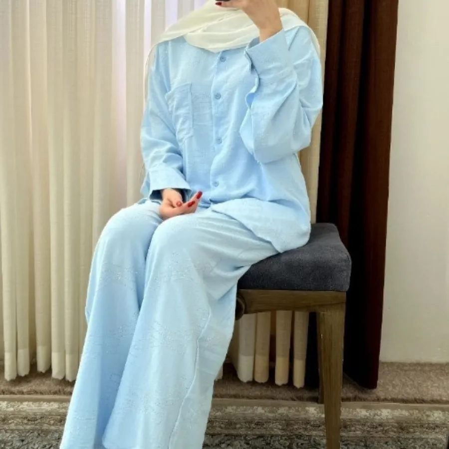 ست شومیزوشلوار نگین دار