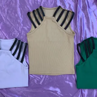 کراپ بند چرم