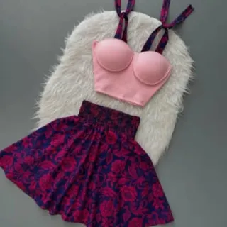 ست کراپ دامن