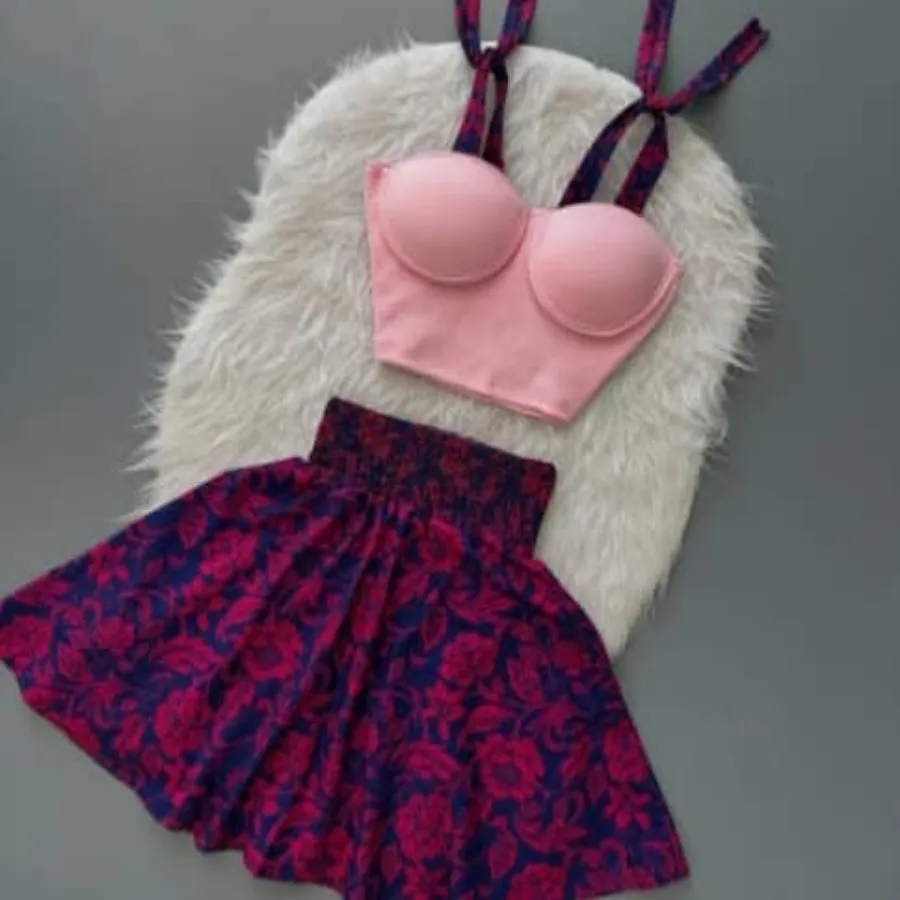 ست کراپ دامن