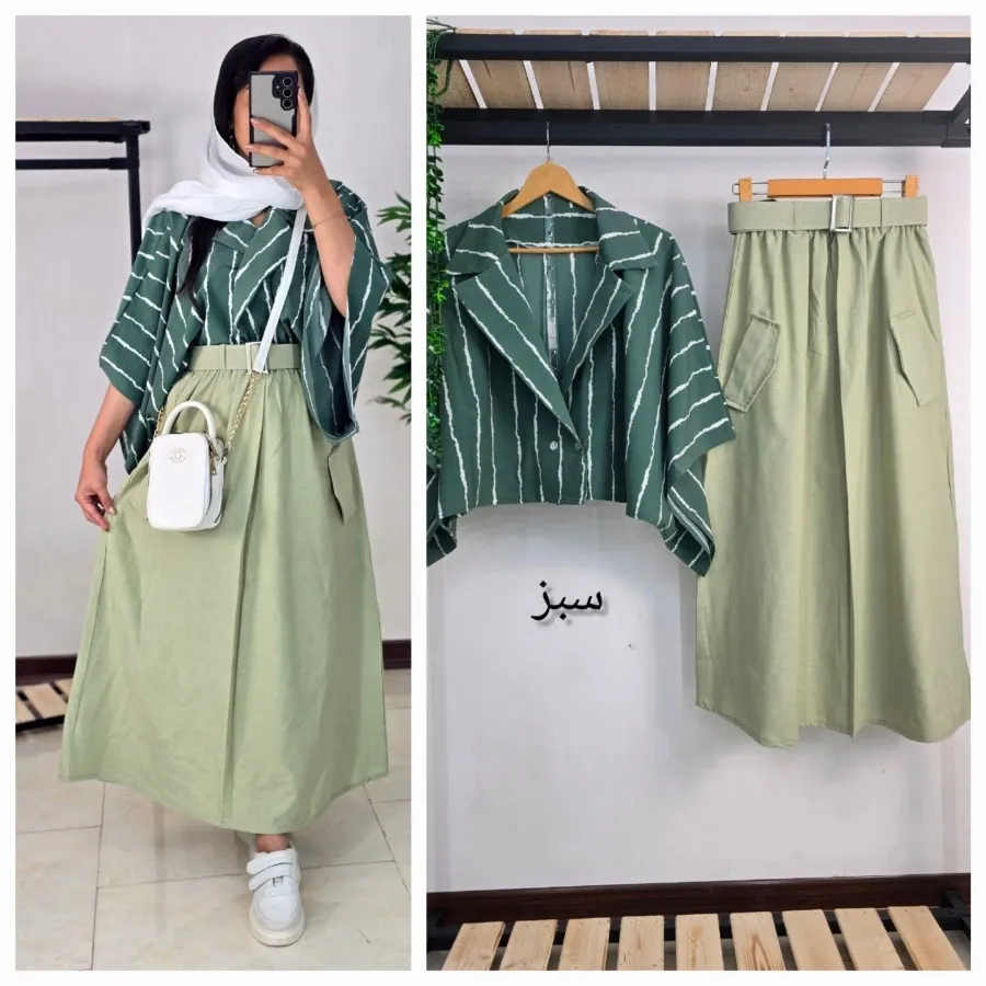 شومیز دامن ست