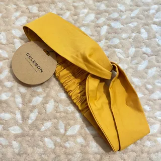 هدبند گره ای خردلی