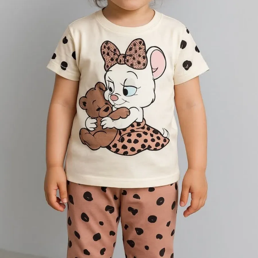 تیشرت شلوارک موش پلنگی ?