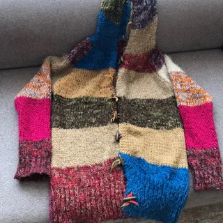 ژاکت بافت بلند