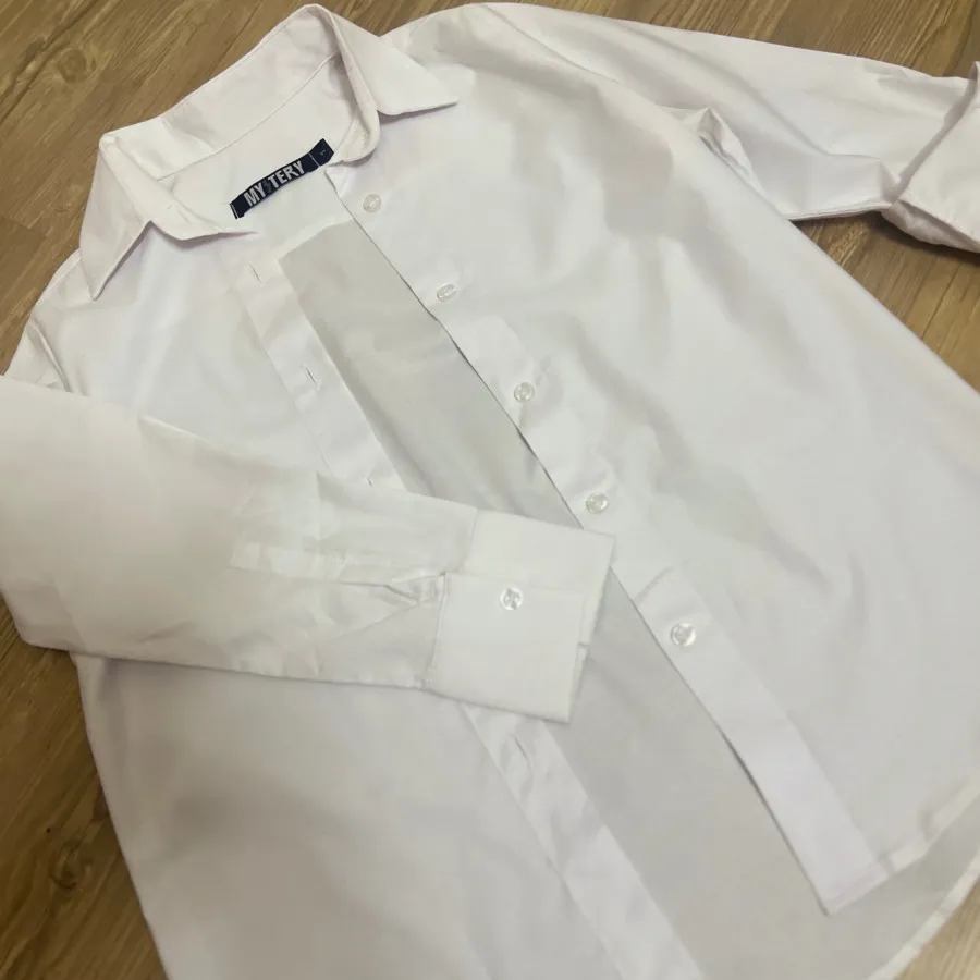 شومیز مانتویی سفید