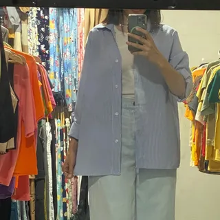 شومیز مانتویی راه راه