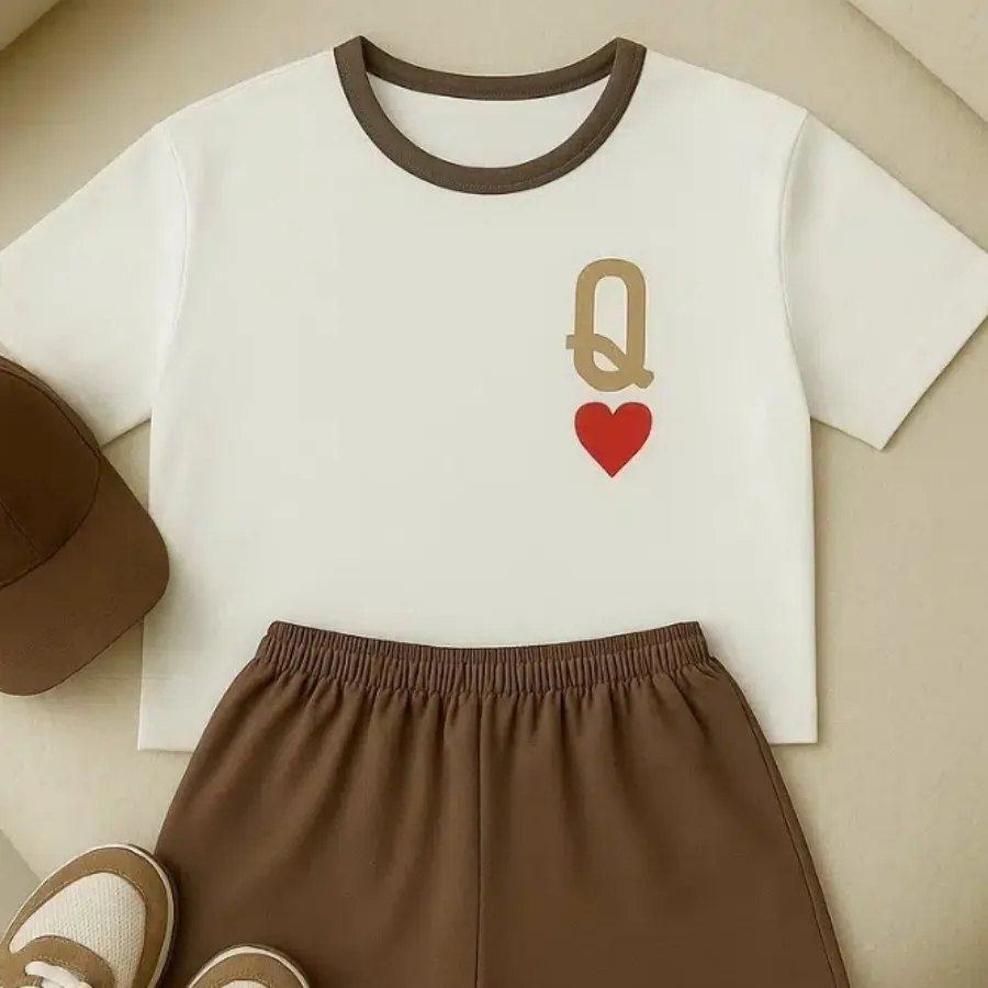 ست تیشرت شلوارک نخ