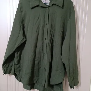 شومیز سبز یشمی