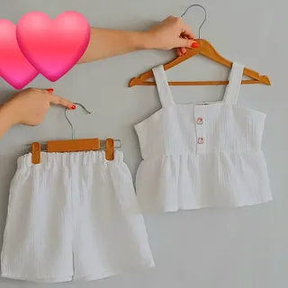 تاپ و شلوارک موسلین