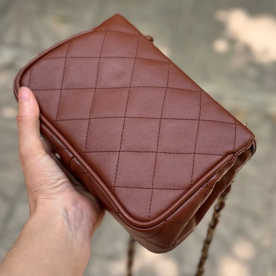 کیف چرم قهوه ای