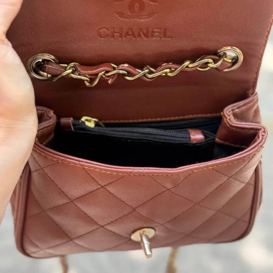 کیف چرم قهوه ای