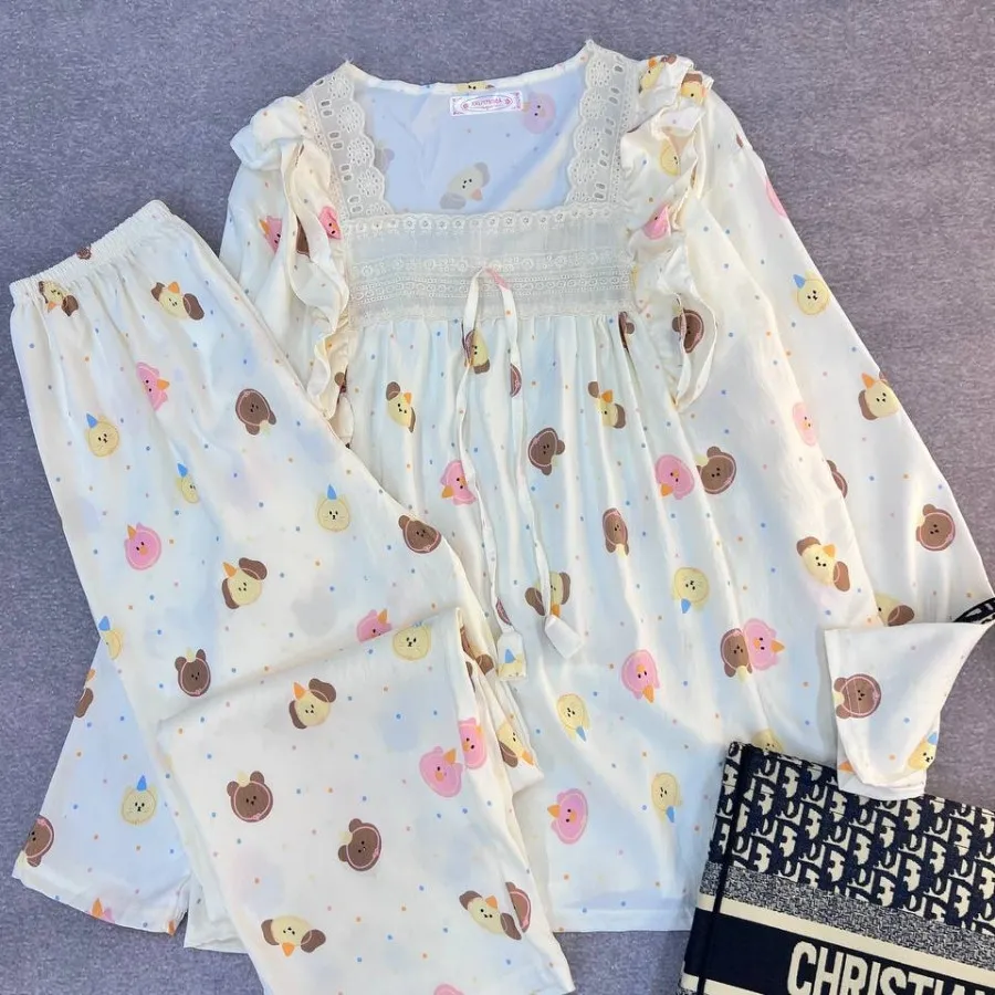 ست بلوزشلوارنخ موسلین خنک