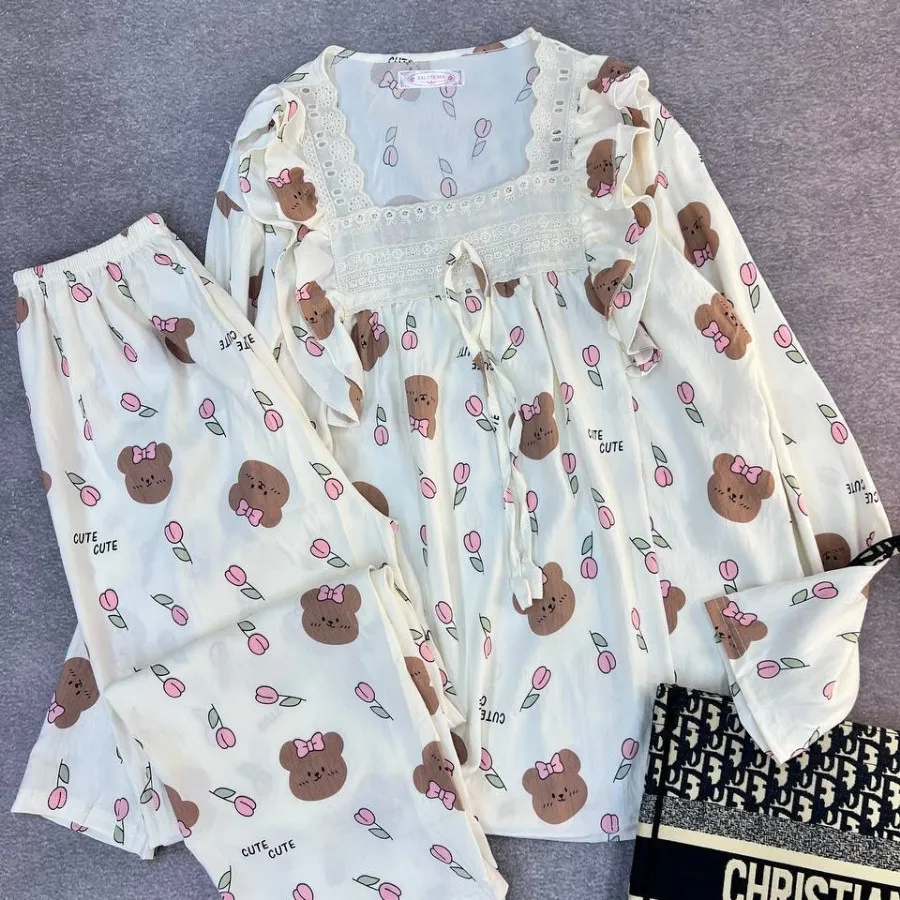 ست بلوزشلوارنخ موسلین خنک