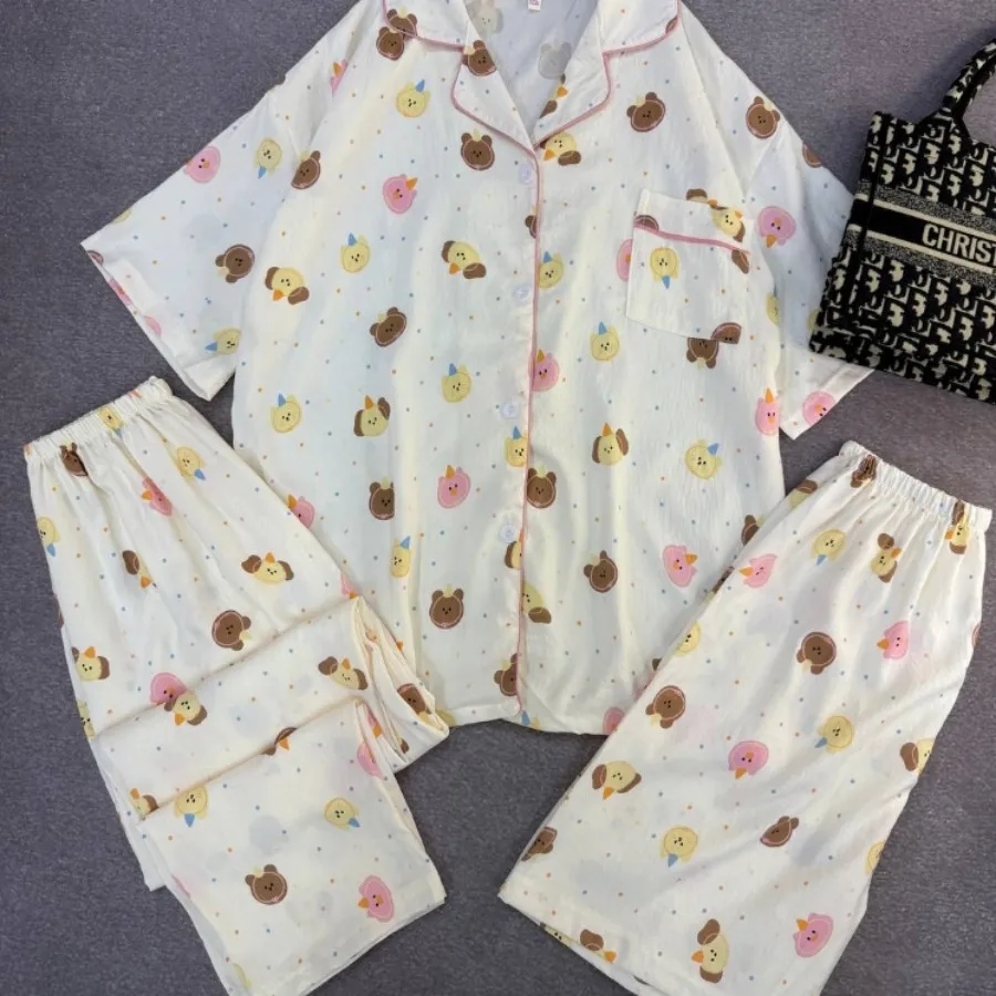 ست بلوزشلوارشرت نخ