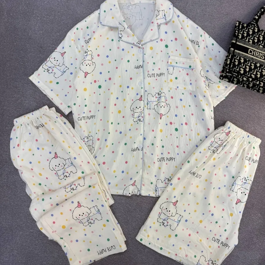 ست بلوزشلوارشرت نخ