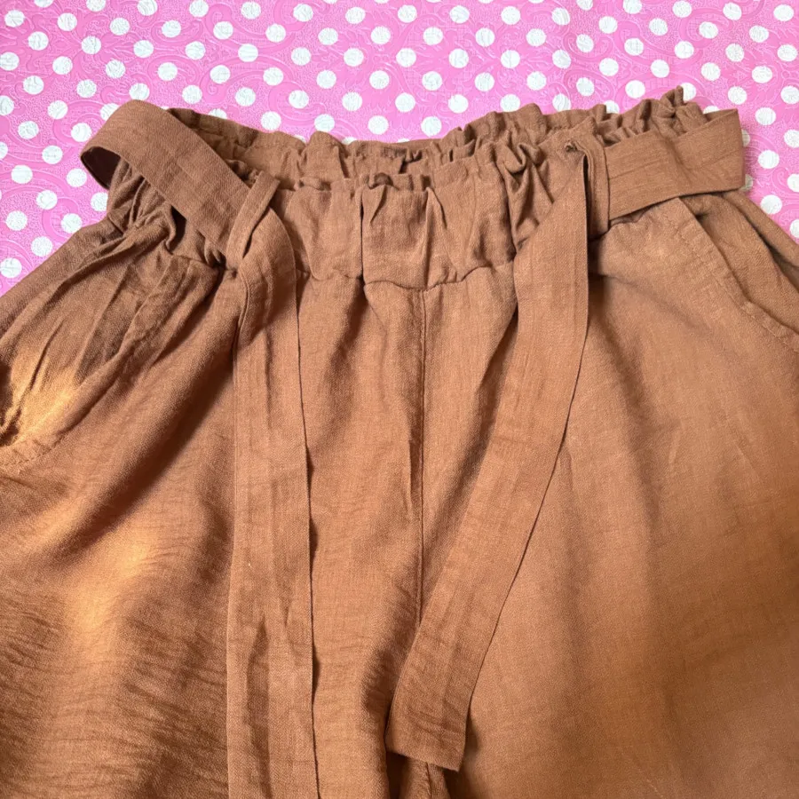 دامن شلواری قهوه ای