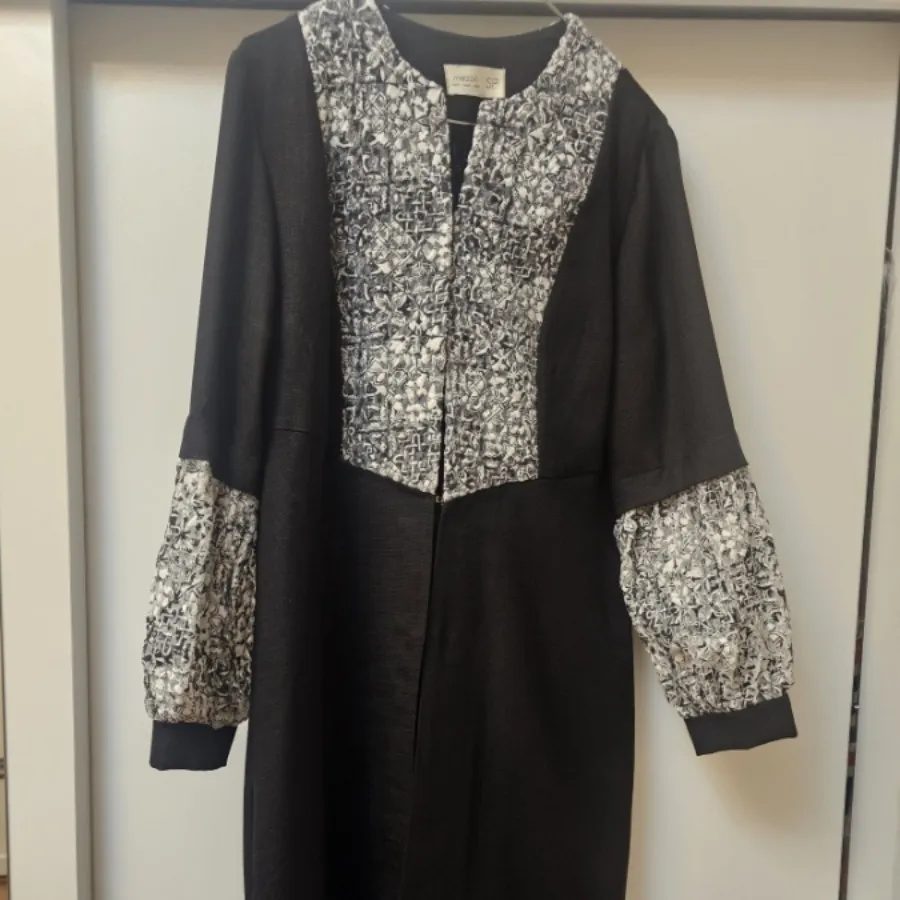 مانتو مشکی آستین پفکی