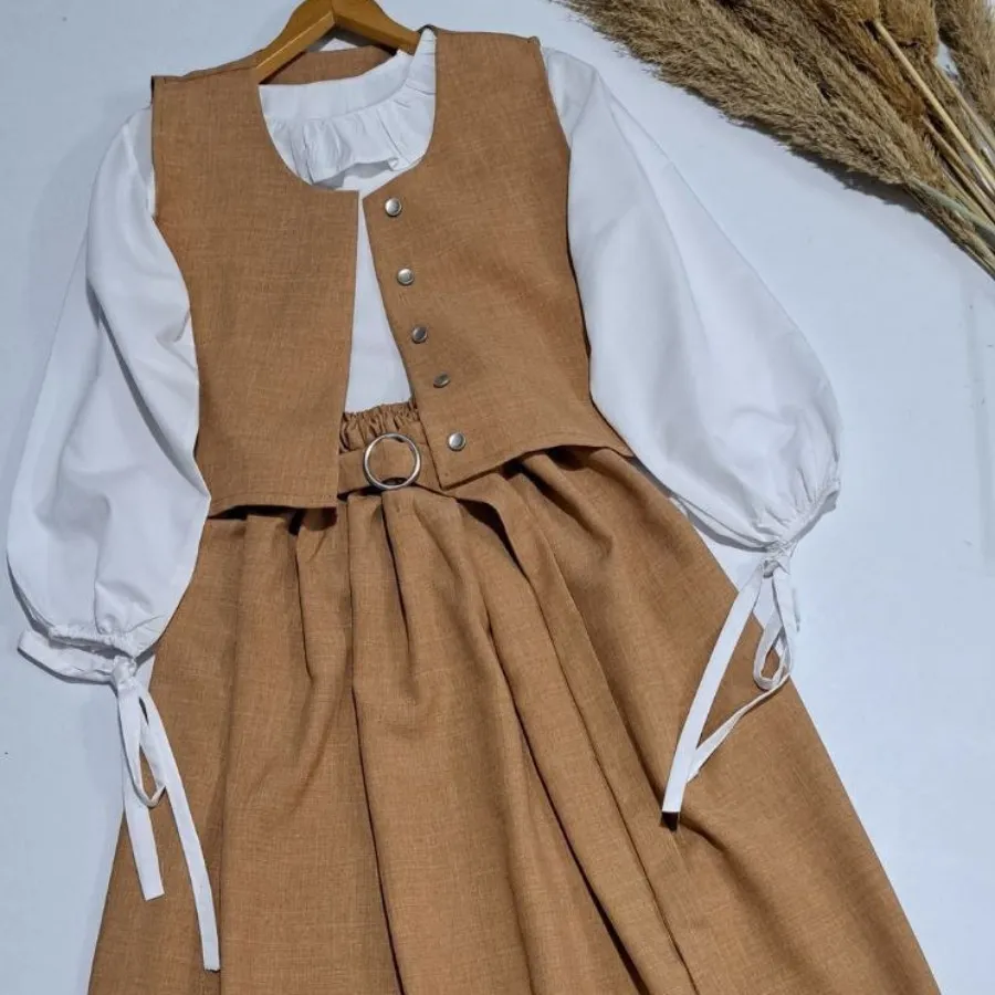 شومیز دامن جلیقه