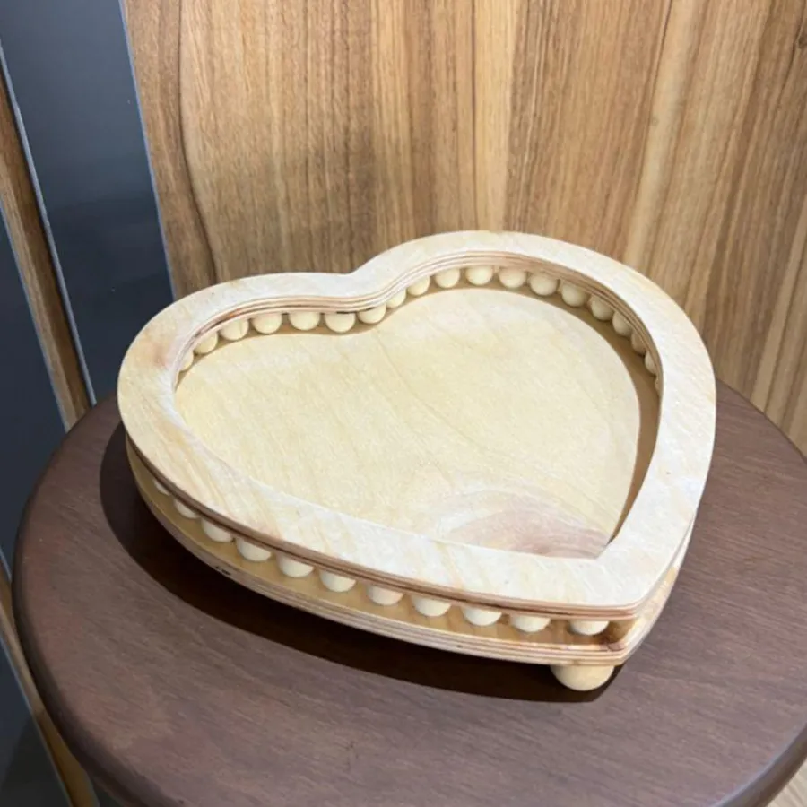 رایزر چوبی طرح قلب