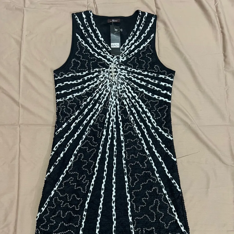 پیراهن کوتاه گیپور مشکی س