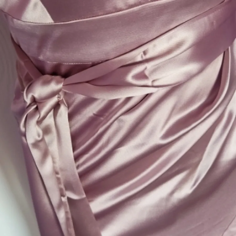 مجلسی ساتن صورتی کالباسی