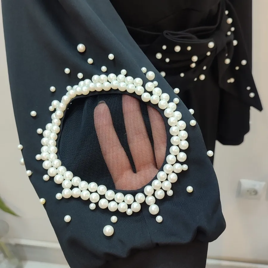 لباس مشکی مرواریدی