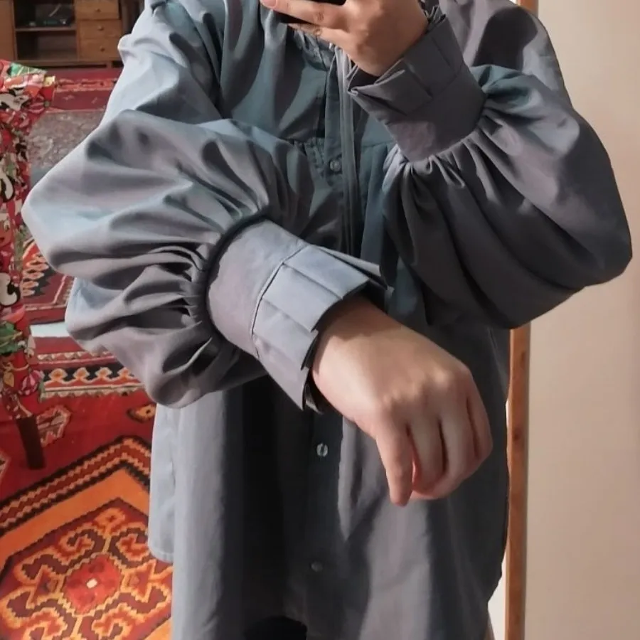 شومیز عروسکی طوسی