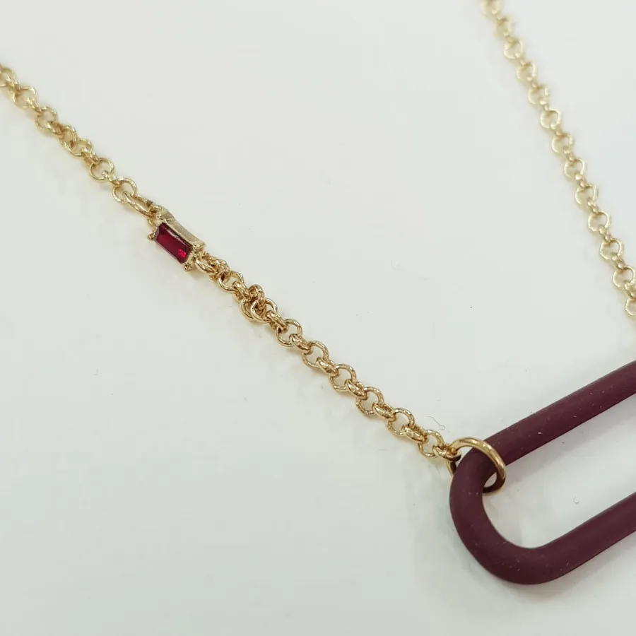 گردنبند آبکاری طلا آویز