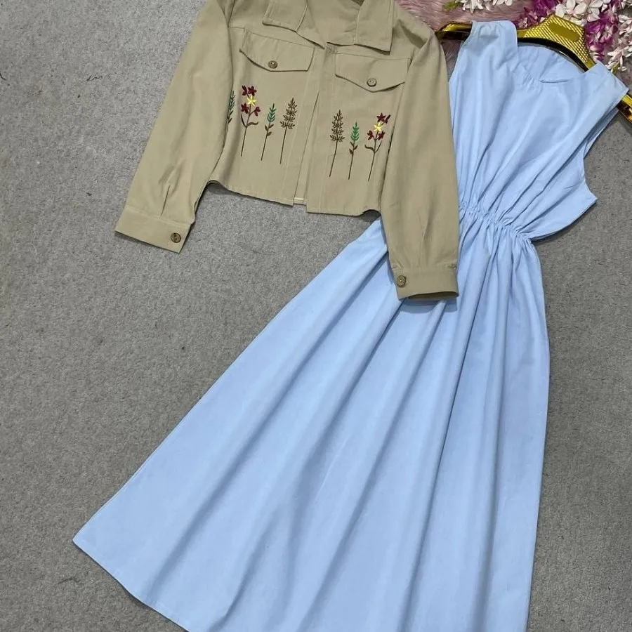 کت و سارافون گلدوزی