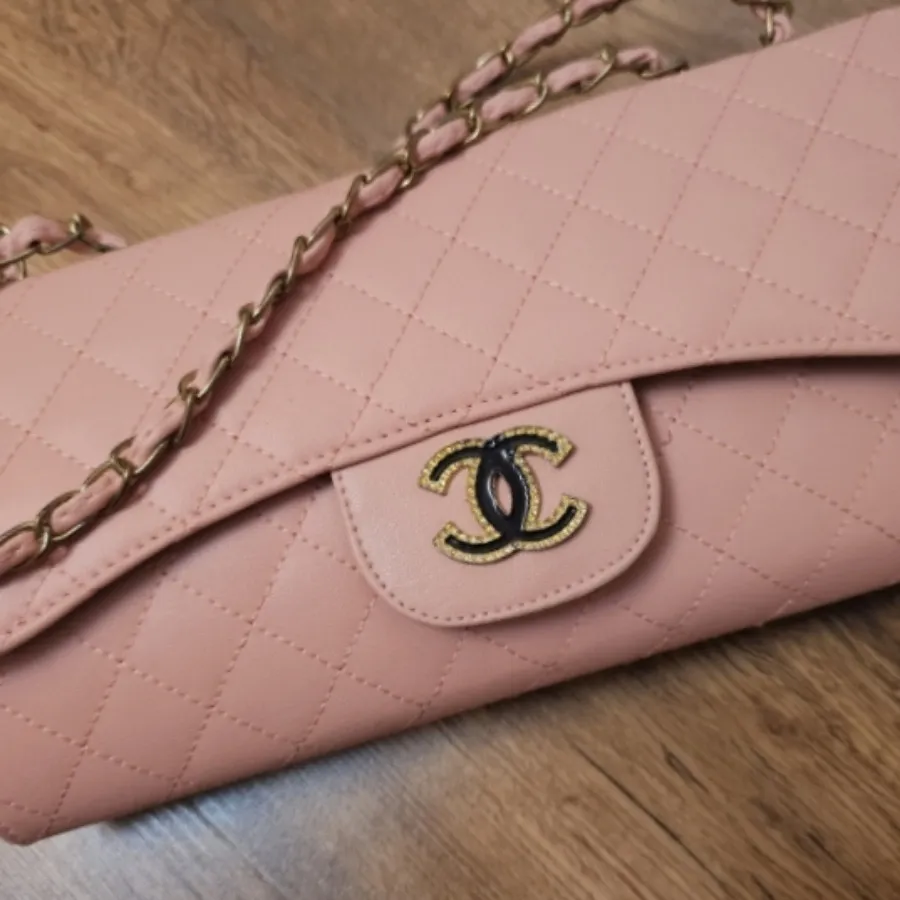 کیف صورتی دو زنجیر چنل