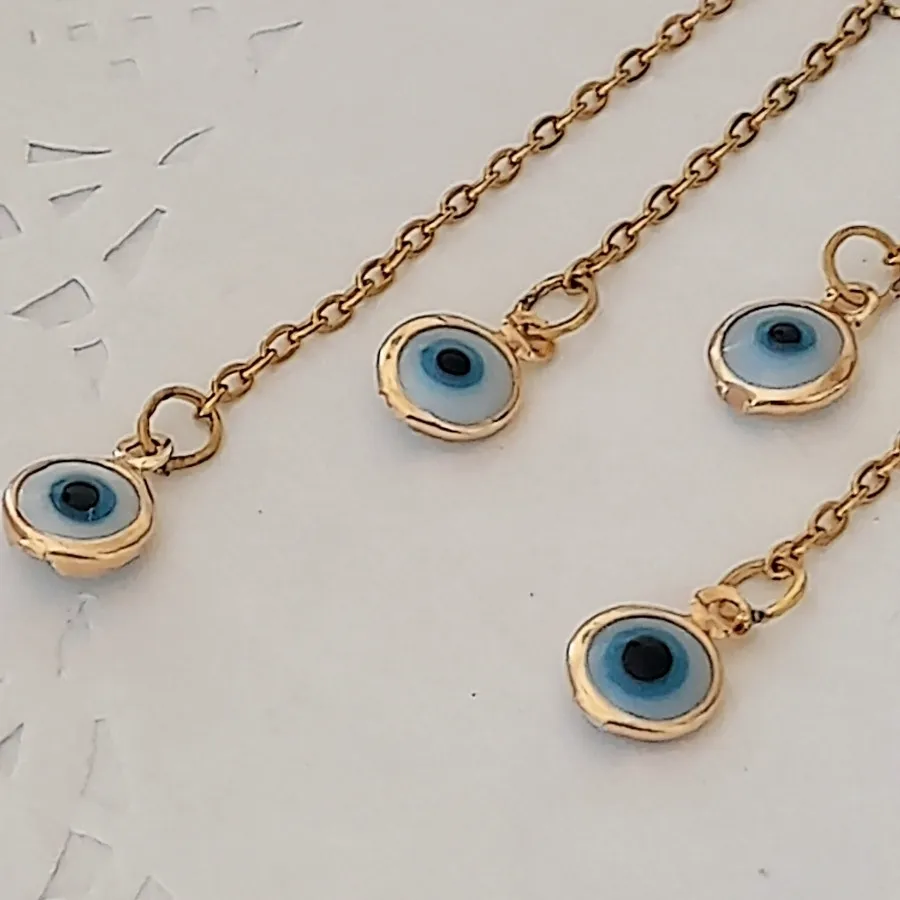 گوشواره آویز چشم نظر استی