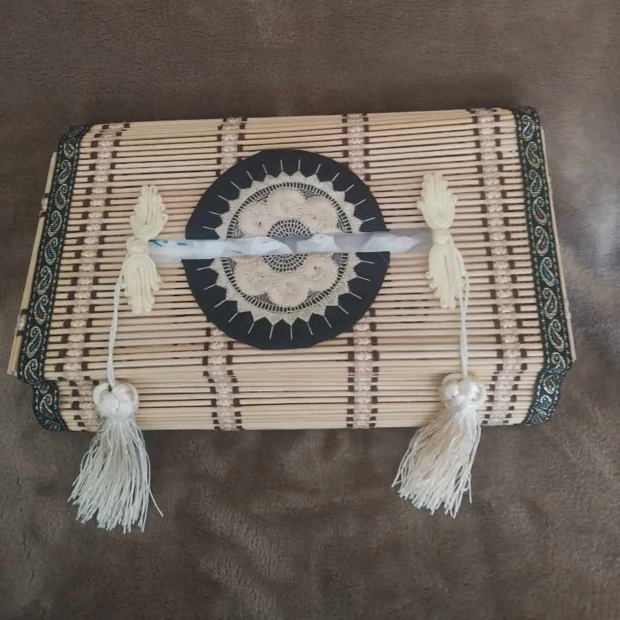 جا دستمال کاغذی چوبی