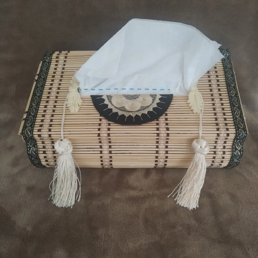 جا دستمال کاغذی چوبی