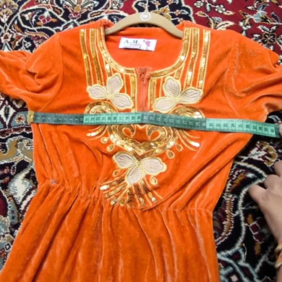 پیراهن مخمل پاییزی