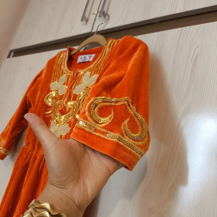 پیراهن مخمل پاییزی