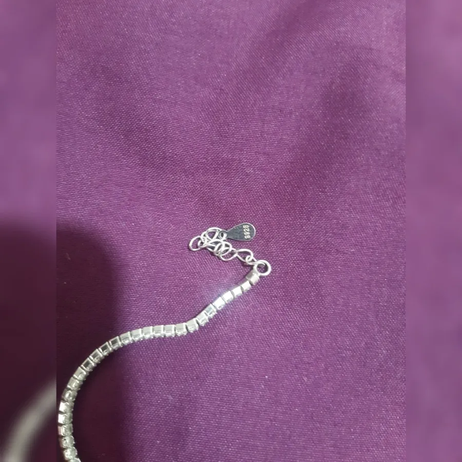 دستبند نقره تنیسی