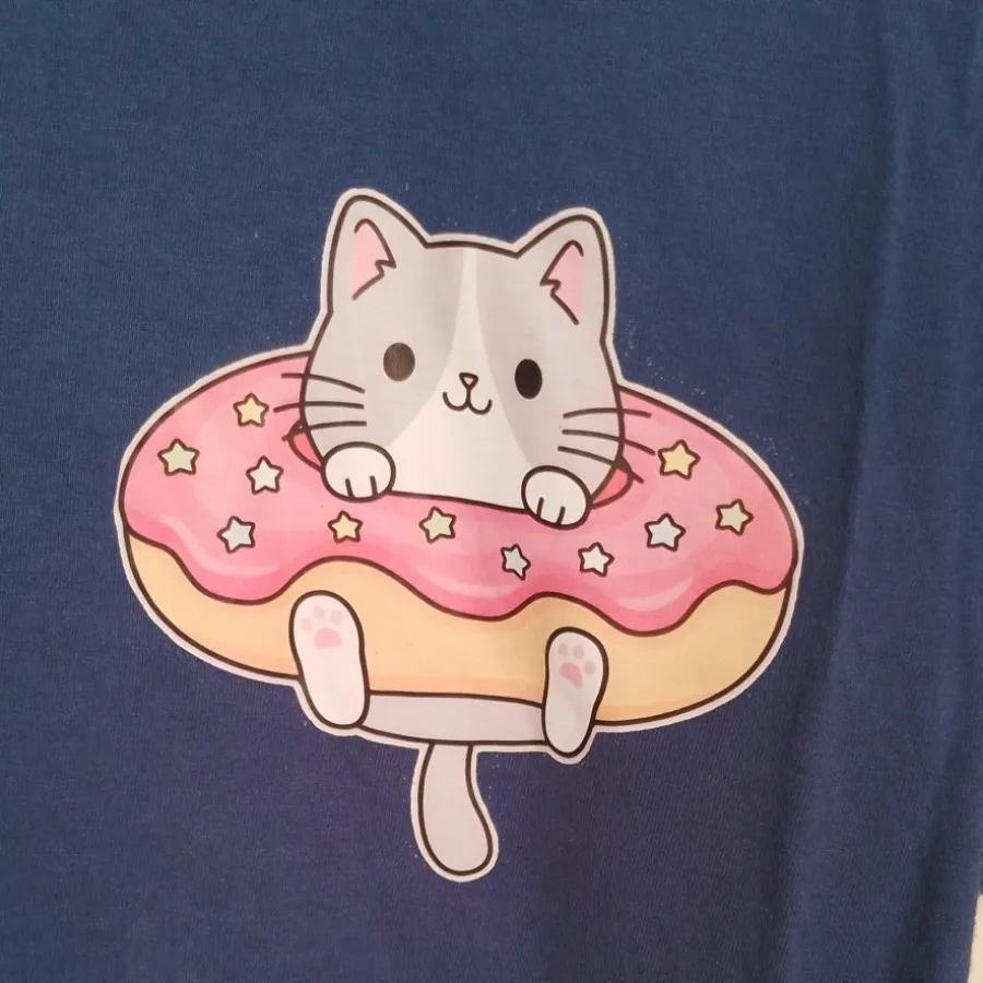 تیشرت زنانه طرح گربه