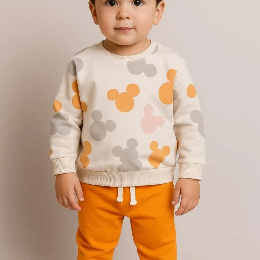 بلوز شلوار میکی نارنجی
✂