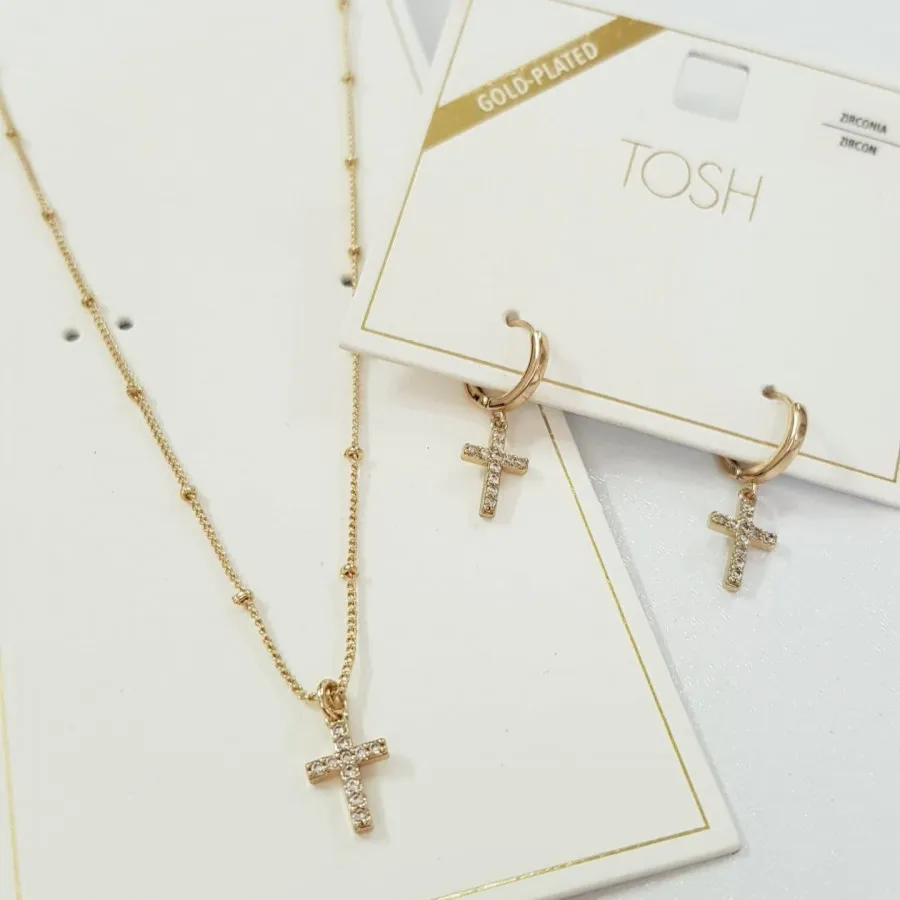 نیمست گردنبند گوشواره تاش